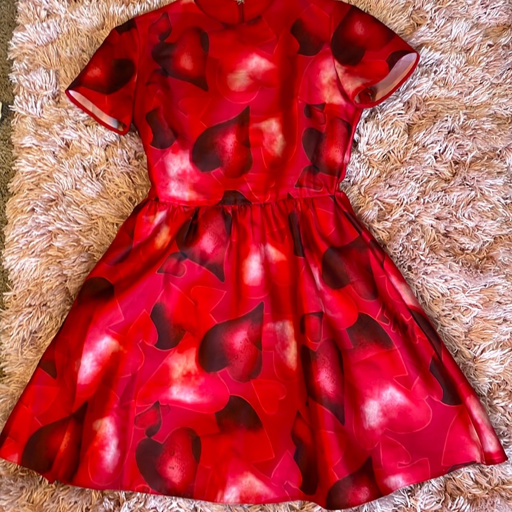 VALENTINO L’amour red heart Valentine’s Day dress! Size 4!